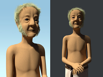 Old man 3d character