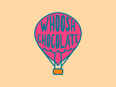 Whoosh Chocolate branding dailylogochallenge design flat icon illustration illustrator logo vector