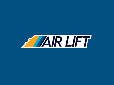 Air Lift airline airplane branding dailylogochallenge design flat icon logo typography vector