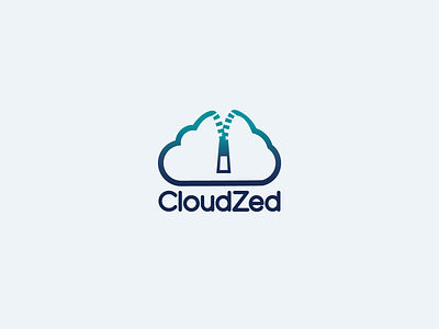 CloudZed app branding cloud cloud app cloud computing dailylogochallenge design flat gradient icon logo startup