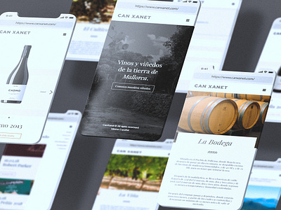 Can Xanet Website Mobile UI design iphone x iphone x mockup luxury mobile first ui uiux uixdesign ux vineyard wine wine website