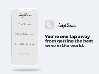 Luigi Bosca App Log-In after effects animation animation after effects art direction design iphone x log in log in luigi bosca luxury ui uidesign ux ux ui uxdesign wine