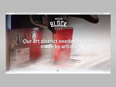 Mister Block Landing Proposal I animation art direction design landing ui ui ux design ux ux ui website