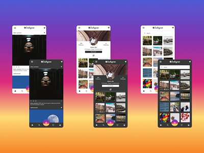 Instagram Design Challenge android design instagram mobile ui ui design ux