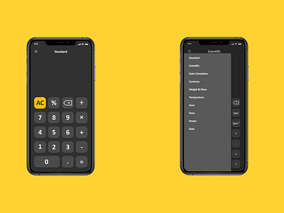 iOS Calculator App | Daily UI 4 calculator app calculator ui design ios ui ux