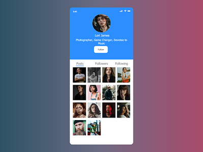 User Profile | Daily UI 6