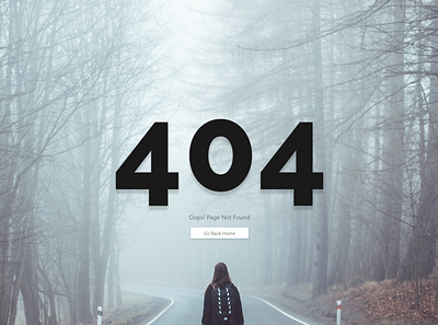 404 Page | Daily UI 8 404 404page daily ui daily ui 008 dailyui design ui uidesign uiux ux web design
