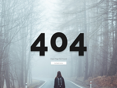 404 Page | Daily UI 8