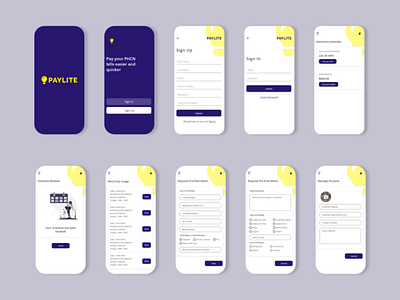 PayLite android app design electrical ios mobile ui payment ui ui design uidesign uiux ux