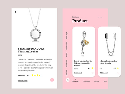 Jewelry app branding design dribbble follow jewelry like minimal typography ui web