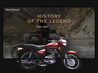 Royal Enfield branding design dribbble follow inspiration legends like likes minimal motorbike typography ui web