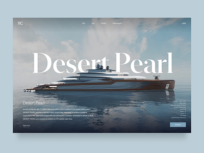 IYC Luxury Yachts Landing Page Concept graphic design landingpage luxury product design ui user experience user interface ux visual design webdesign website yacht