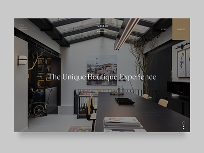 Luxury Hotel Landing Page Concept boutique hotel graphic design hotel landingpage luxury luxury hotel product design ui user experience user interface
