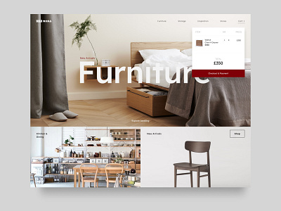 Muji Concept Landing page landingpage muji product design ui user experience user interface uxui webdesign webui