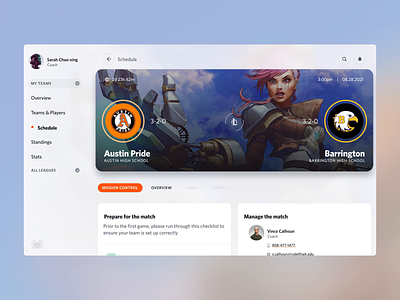 PlayVS: Product overview app design esports figma gaming motion graphics product design ui ux web