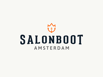 Salonboot Amsterdam amsterdam anker boat design font logo orange salonboot tulip