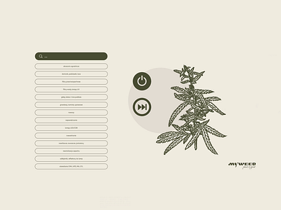 MyWeed KV e-commerce, growshop branding colors design graphic design logo two ui