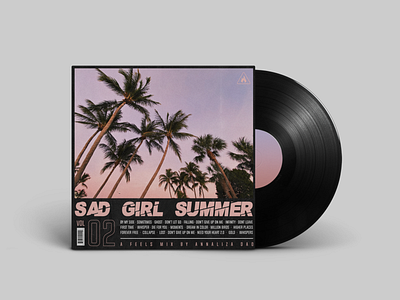 Sad Girl Summer Cover album album art album artwork album cover design design edm illustrator mix soundcloud