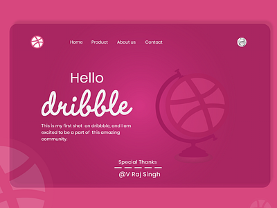 Hello Dribbble design illustration ui web