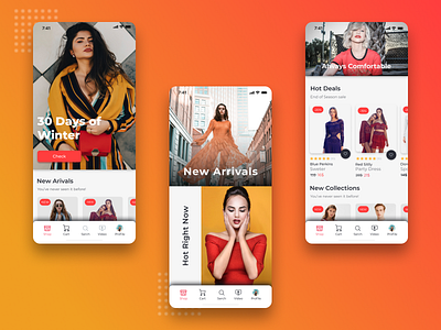 Fashion app Design concept app brand clean design fashion graphic graphicdesign interaction interface ios minimal responsive simple sketch typography ui ui ux uidesigner vector website