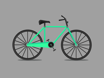 Bicycle bicycle branding color design illustration logo minimal vector web