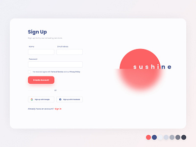 Daily UI - Sign UP 001 daily 100 challenge dailyui dailyuichallenge signup ui