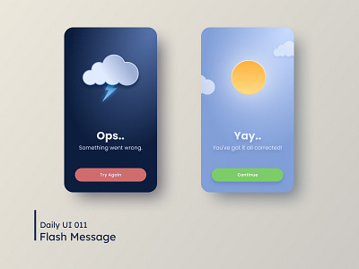 Daily UI - Flash Message