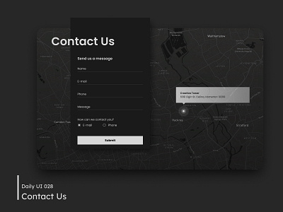 Daily UI - Contact Us