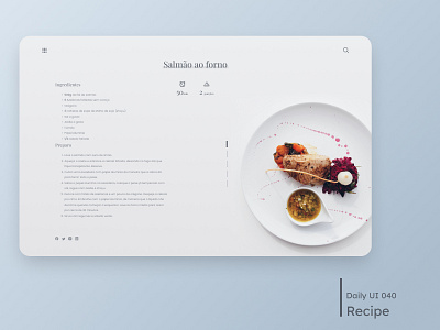 Daily UI - Recipe