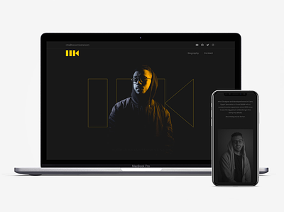 Hossam Kamel "HK" - Website brand identity branding design graphic design website