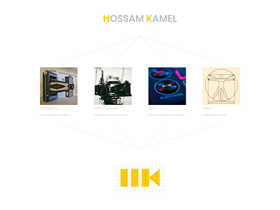 Hossam Kamel "HK" - Logo design concept