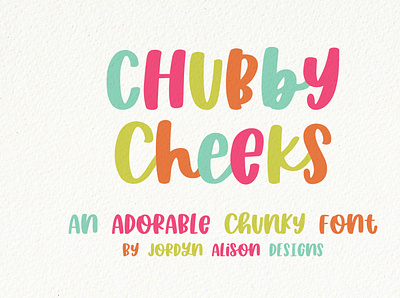 Chubby Cheeks, A Hand Lettered Thick Font branding design font font design font designer hand lettered hand lettered font hand lettering sans serif font typography vector