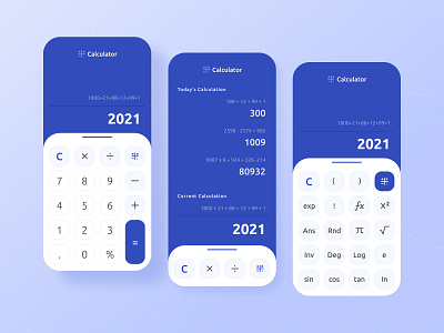 Calculator Mobile App Design #Exploration