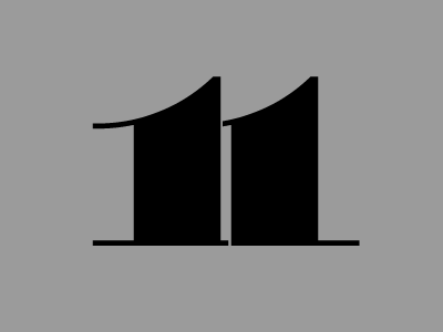 11 - numerals numbers numerals type typography