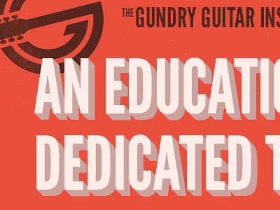 Gundry Guitar Institute guitar type web design website