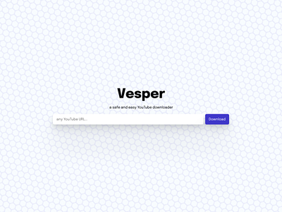 Vesper YouTube Downloader