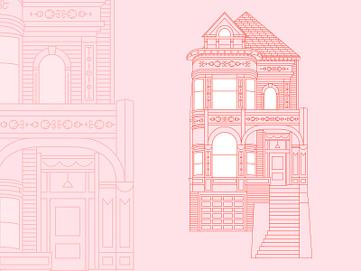 Victorian House branding design flat graphic design illustration illustrator minimal vector