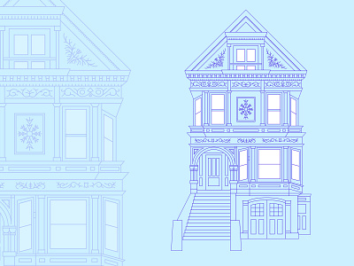 Victorian House branding design flat graphic design illustration illustrator minimal vector