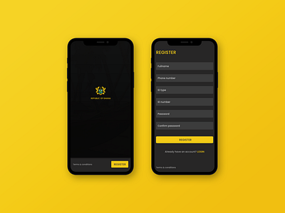 A registration screen for citizens of Ghana africa app design ghana register registration sign up signup ui ui design uidesign