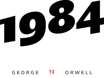 1984 in dagger sans italic typeface type font black italic