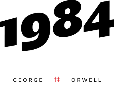 1984 in dagger sans italic