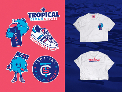 Tropical Clean Shoes acapulco adidas cleanshoes croptop jordan1 sea sneakers stickers