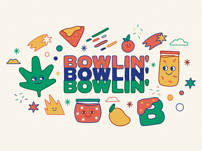 BOWLIN branding cannabis illustration logo mexico city spreadthegreen weed