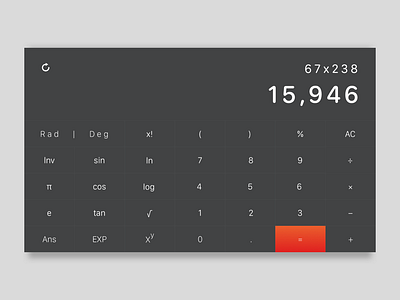 daily ui 004 - calculator 004 black calculator dailyui dailyui004 ui web