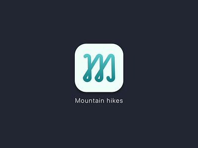 daily ui 005 - app icon 005 app appicon dailyui dailyui005 design hiking icon mountain ui