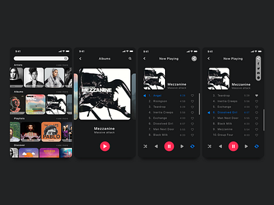 daily ui 009/010 - music player and social share