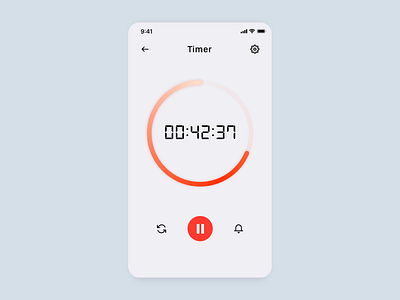 daily ui - 014 countdown timer app countdown countdown timer daily 100 challenge dailyui dailyuichallenge design simple simple design timer ui