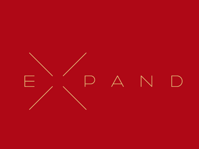 EXPAND lettering logo logotype typo typography