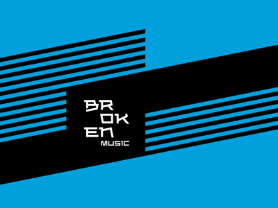 Temeshi Brokenmusic lettering logo logotype typo typography