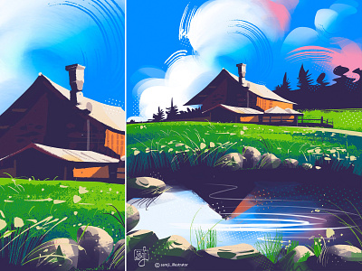 Dolomites, Italy flag design freelance illustrator illustration illustrator landscape illustration nature illustration procreate